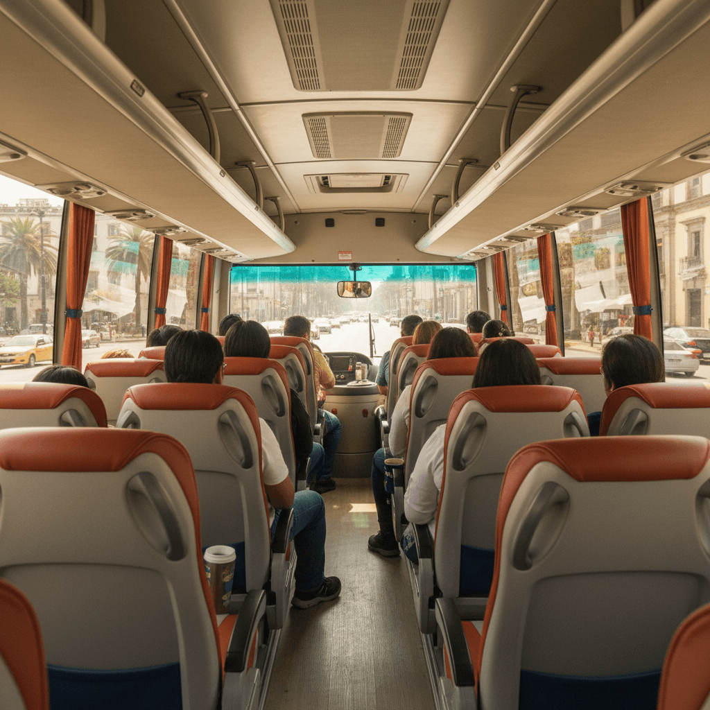 Comfortable bus tour