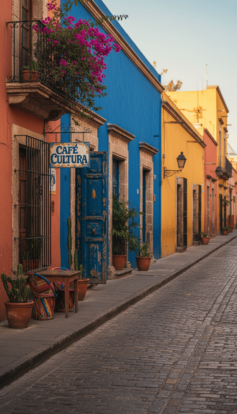A historic Mexico City neighborhood street