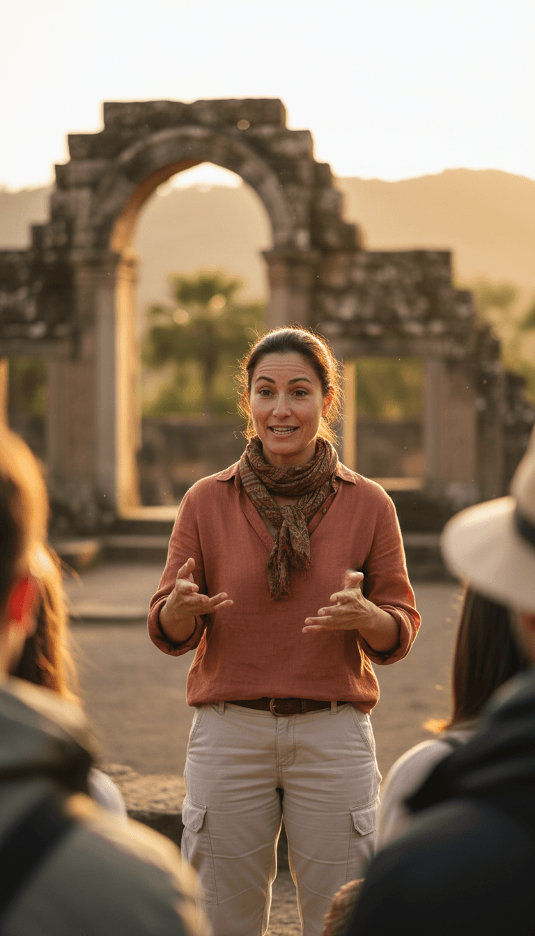 Guided tour experience with knowledgeable tour professional